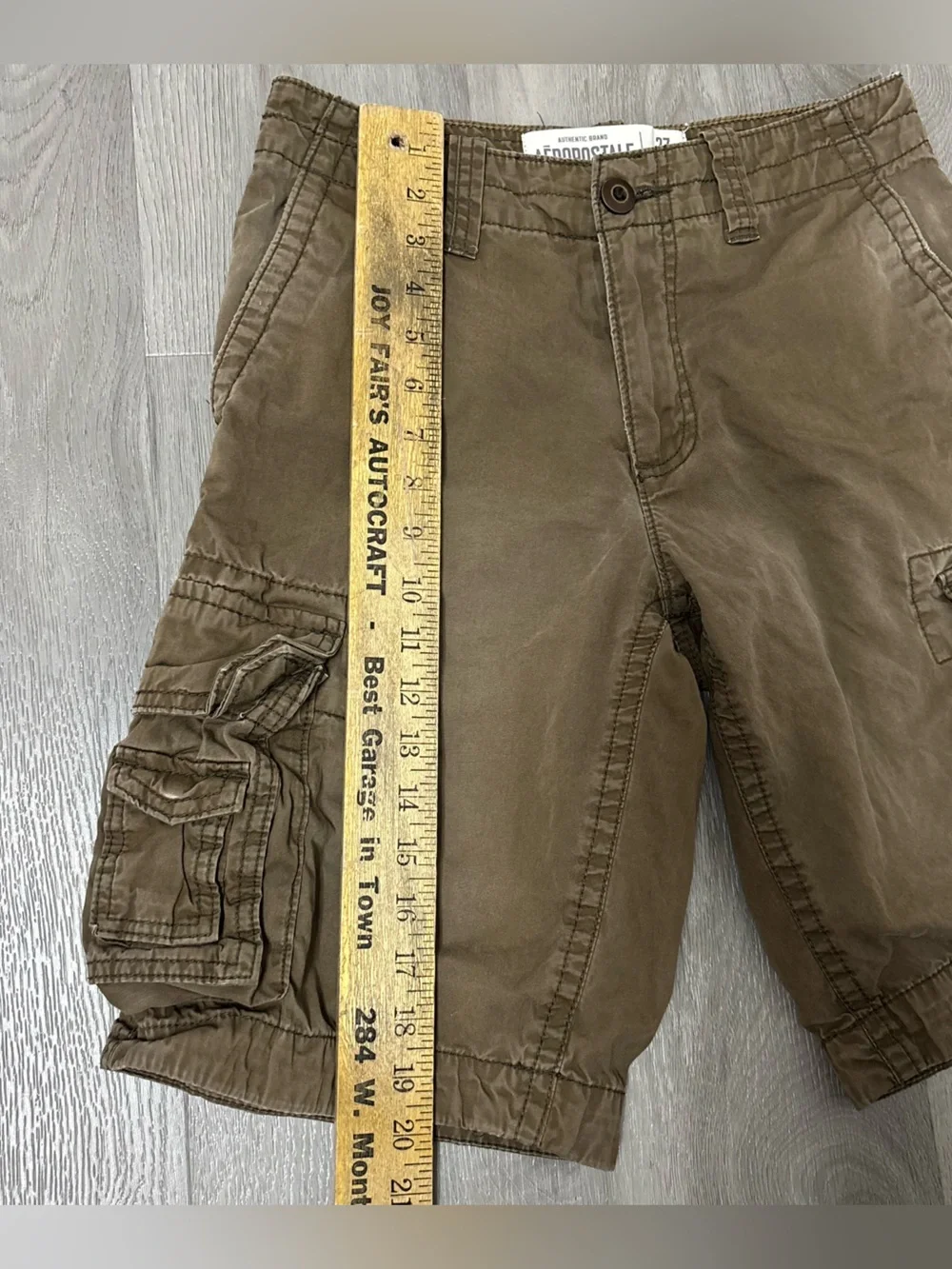 Aeropostale 100% Cotton Cargo Shorts Casual Utility Style Brown Men’s 26